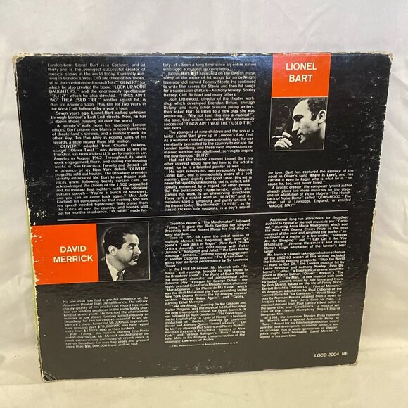 Lionel Bart Oliver! (Vinyl, 1963) RCA Victor LOCD-2004 Good Gatefold LP Record - Picture 3 of 12